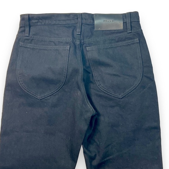 FRAME Jeans Woman’s Size 27 Le Italian True Straight Leg High Rise Black New - Picture 6 of 16
